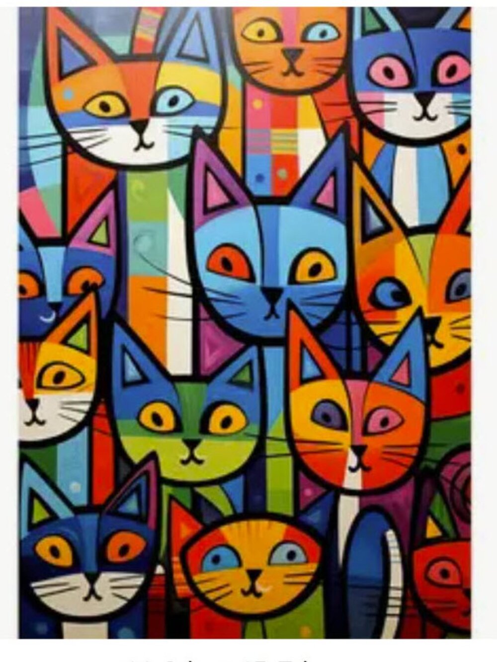 3 Colorful Cat Diamond Painting Kits – New DIY Craft Bundle